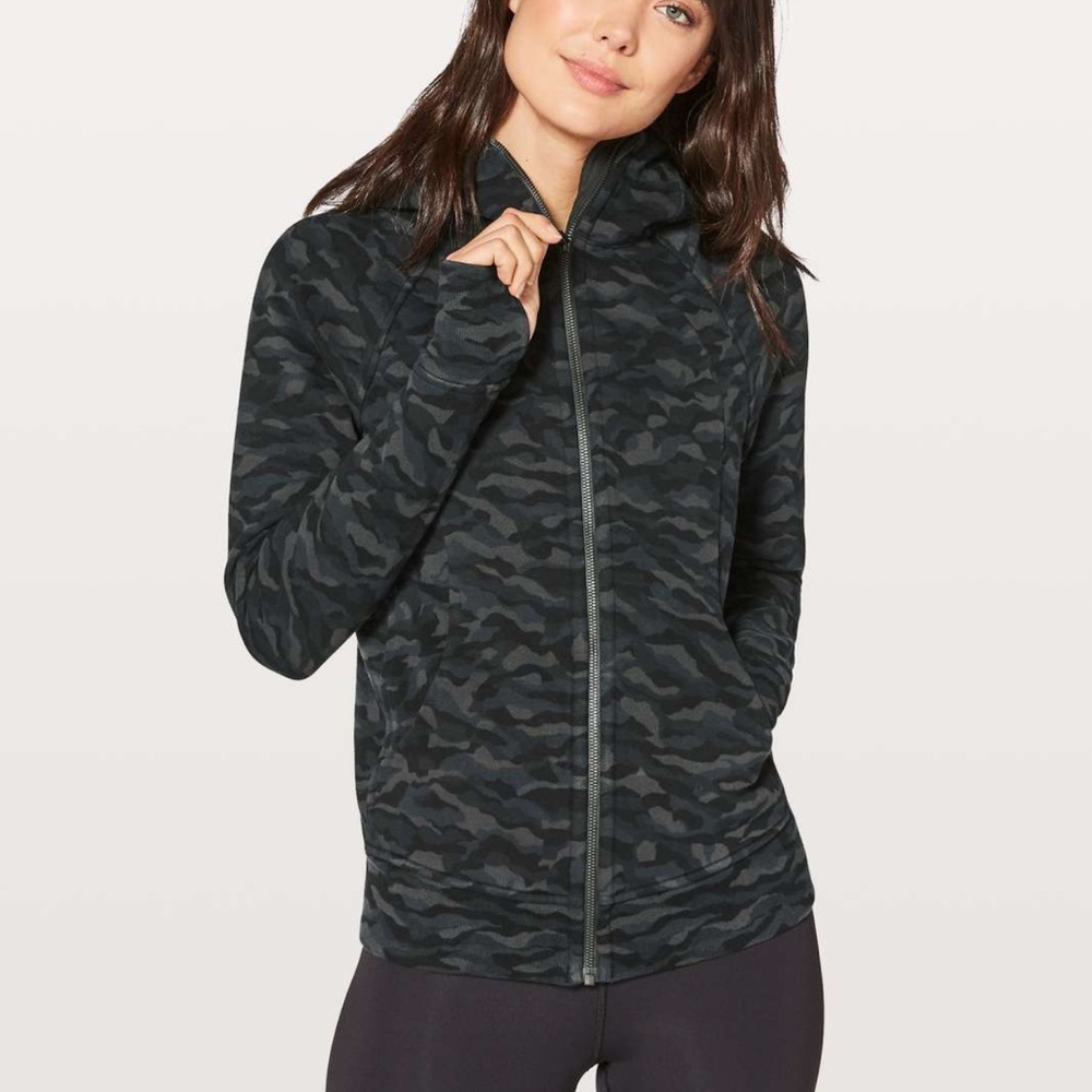 Lululemon Camo Print Scuba Hoodie